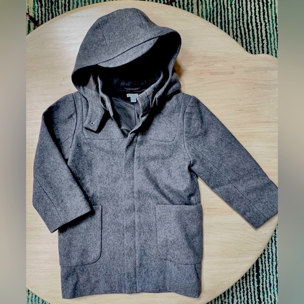 Cos kids wool coat, dark grey, size 4-6 years